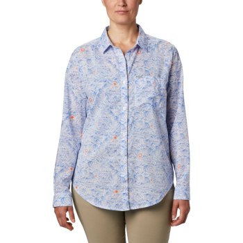 Columbia Ženske Košulje - PFG Sun Drifter II Long Sleeve Plave | DJWB-57028